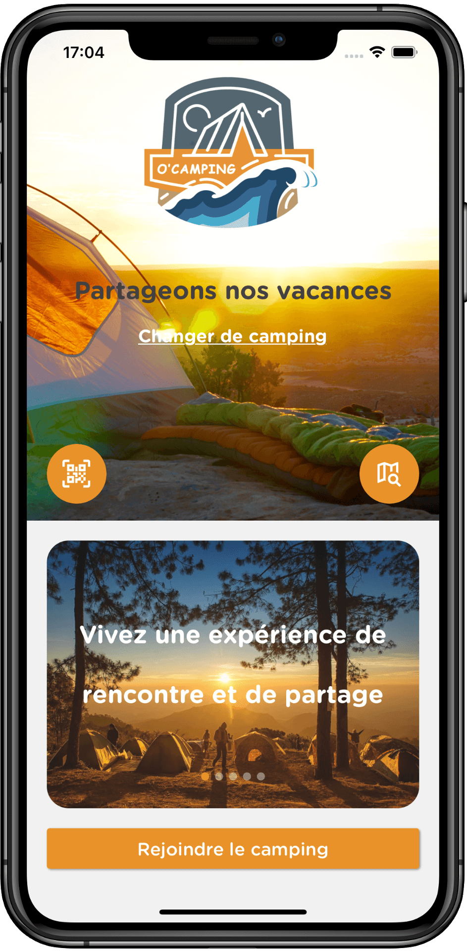 Application O’Camping iOS